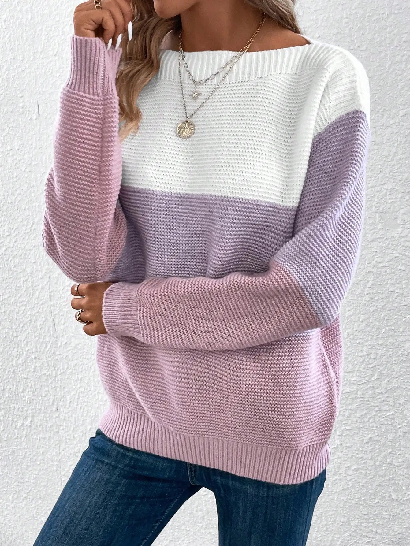 Laluna® | Three-Tone Sweater