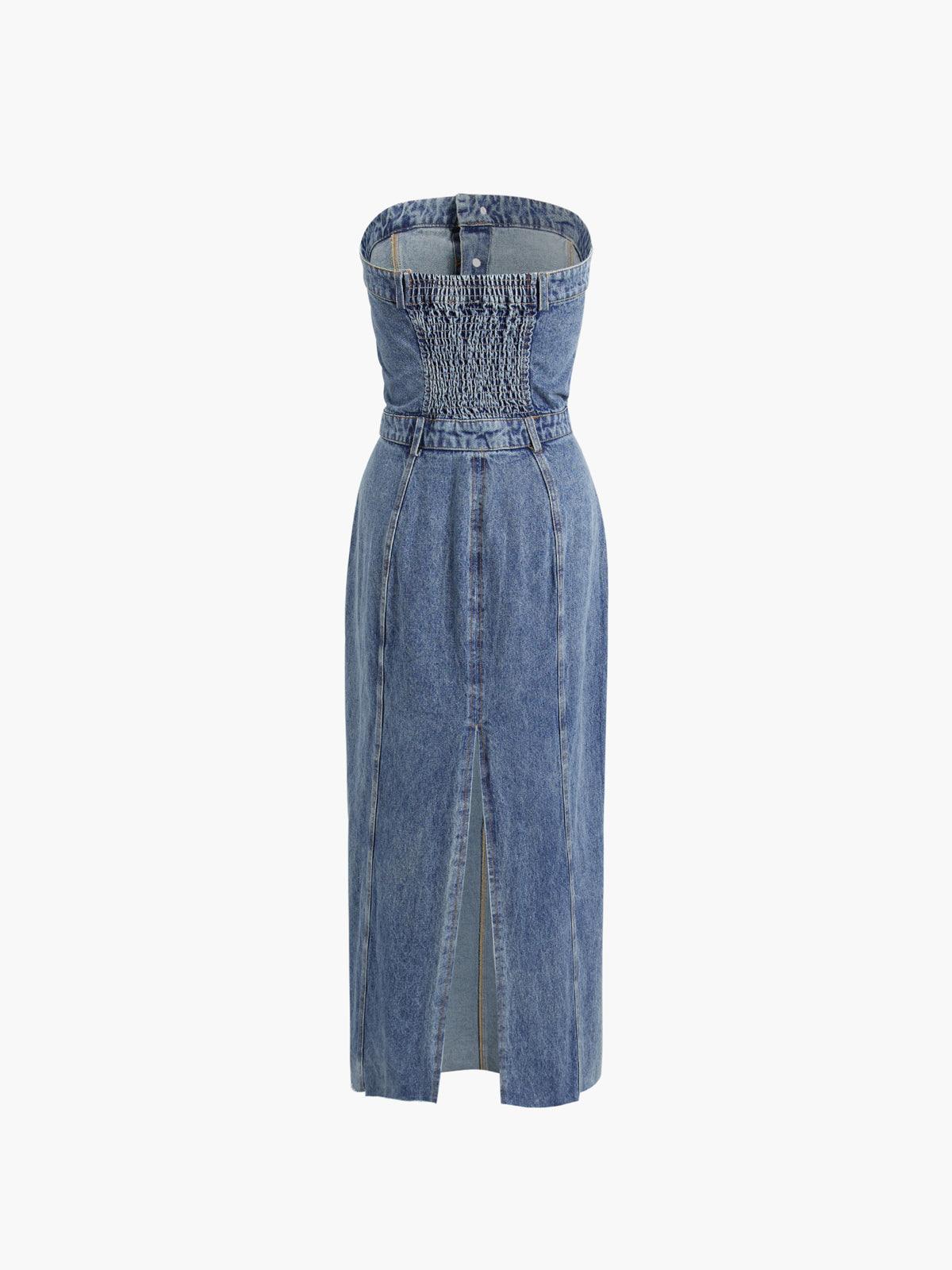 Laluna® | Midi Denim Dress