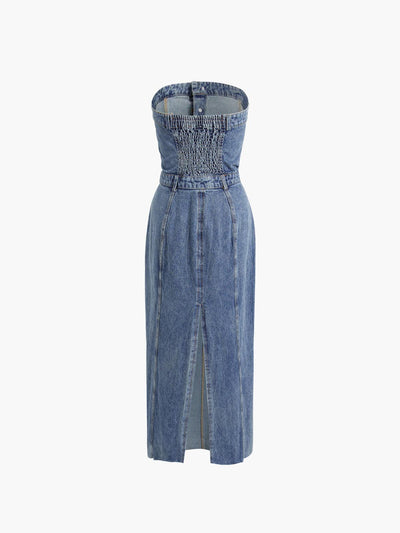 Laluna® | Midi Denim Dress