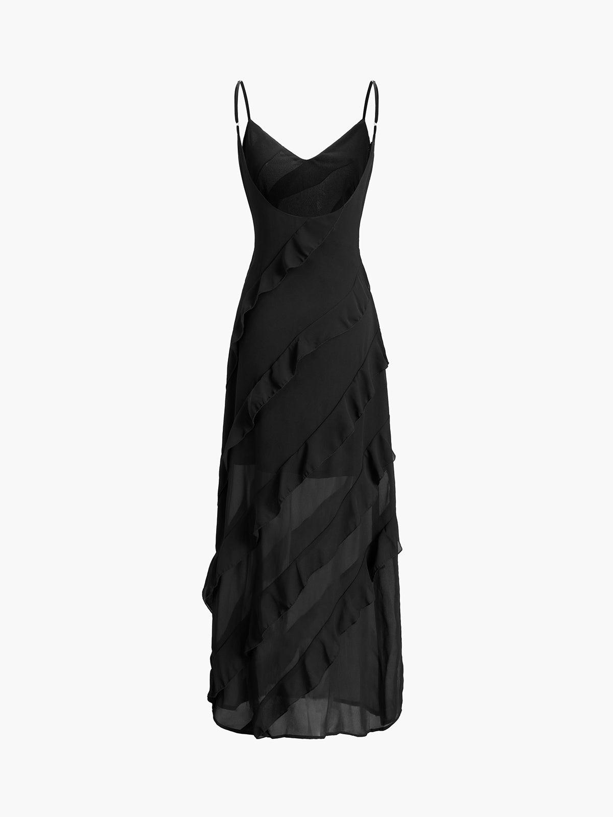 LALUNA® | ZIP-FRONT LONG DRESS