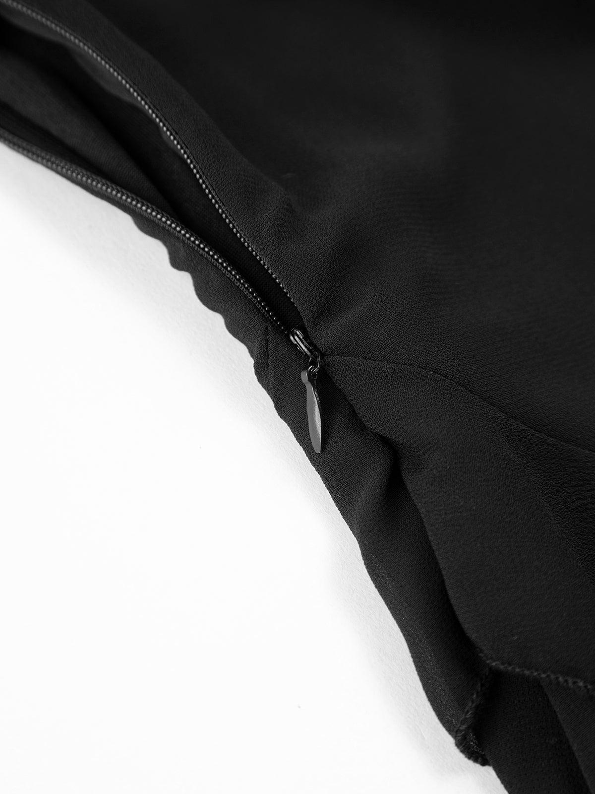 LALUNA® | ZIP-FRONT LONG DRESS