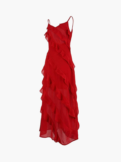 LALUNA® | ZIP-FRONT LONG DRESS