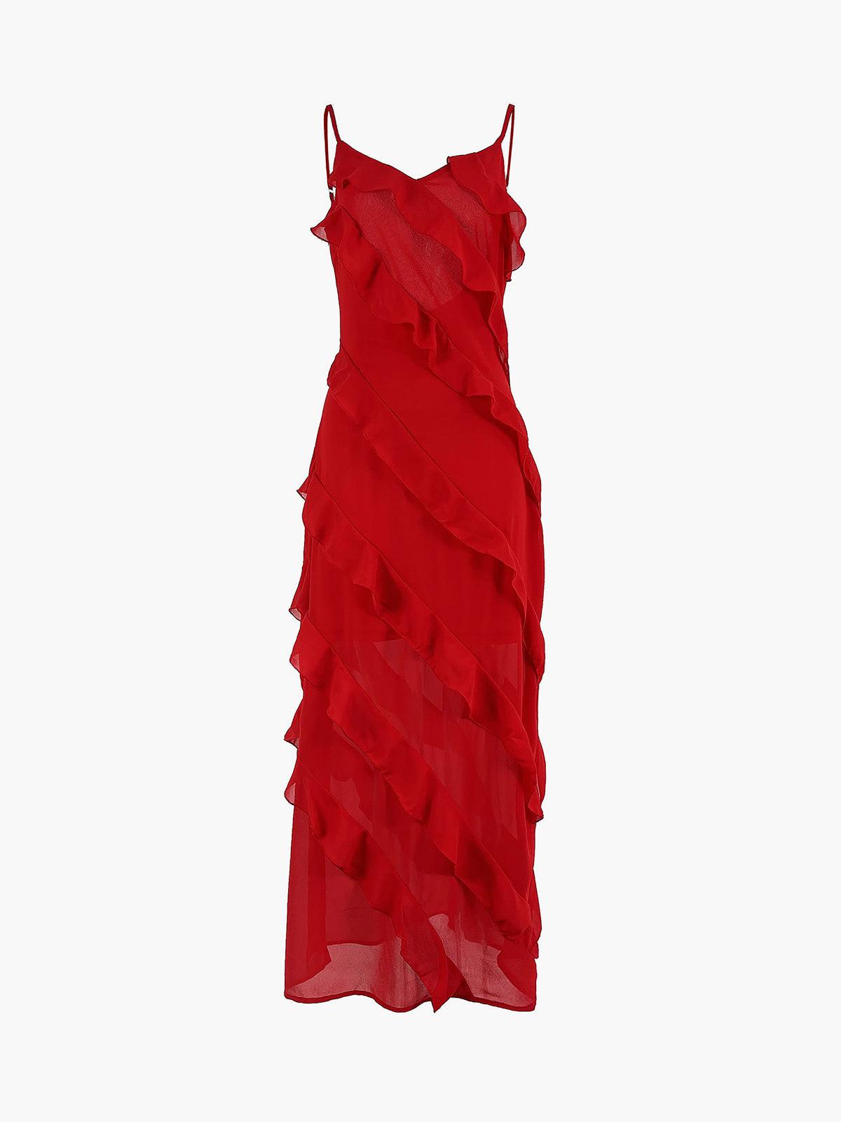 LALUNA® | ZIP-FRONT LONG DRESS