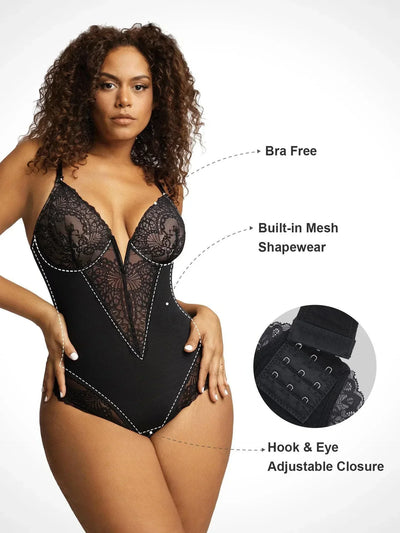 Laluna® Deep V-Neck Bodysuit