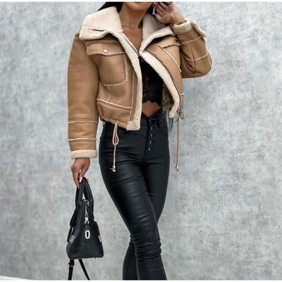 LALUNA® | Wool-Infused Leather Jacket