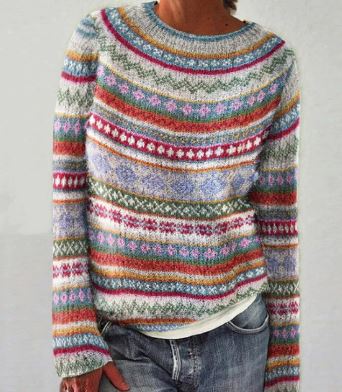 Jessie | Retro-Inspired Colorful Sweater