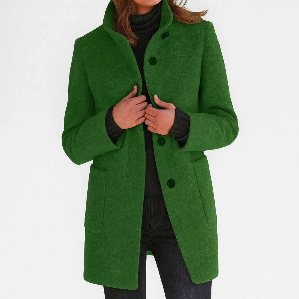 Laluna® | Women's Coat with High Collar