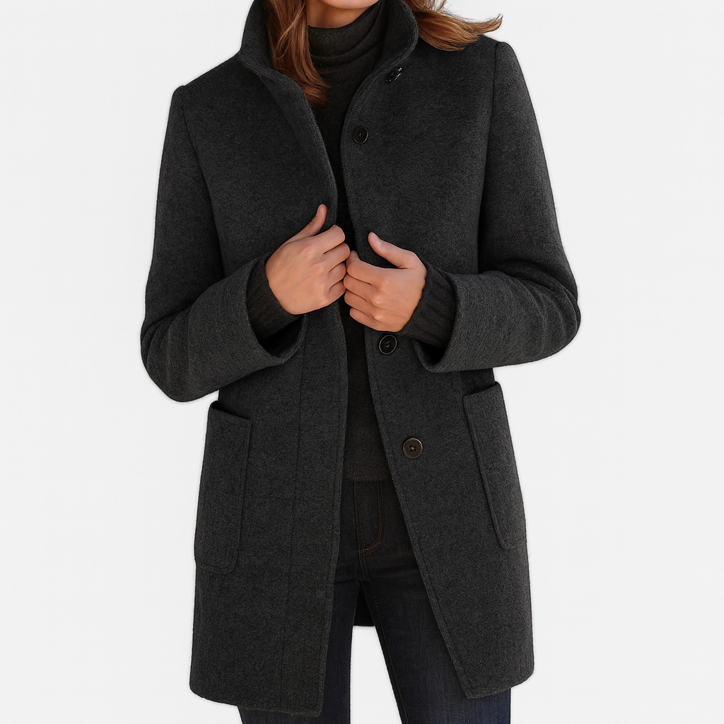Laluna® | Women's Coat with High Collar