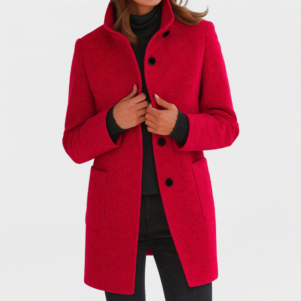 Laluna® | Women's Coat with High Collar