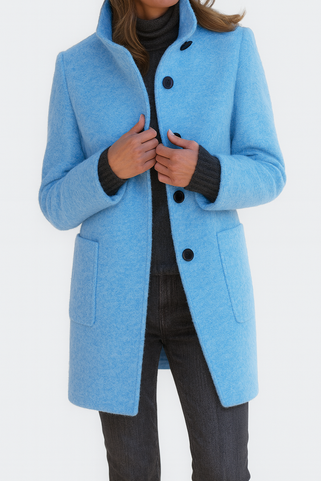 Laluna® | Women's Coat with High Collar