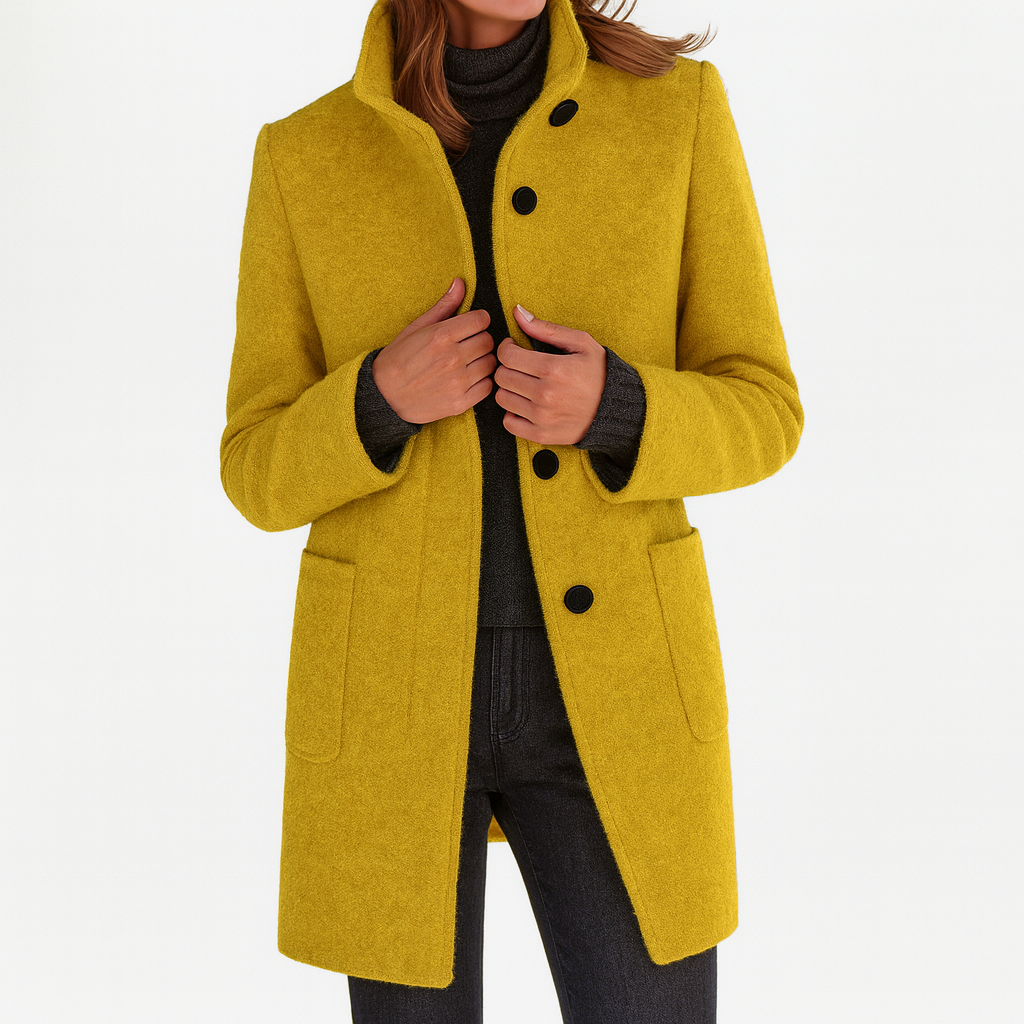Laluna® | Women's Coat with High Collar