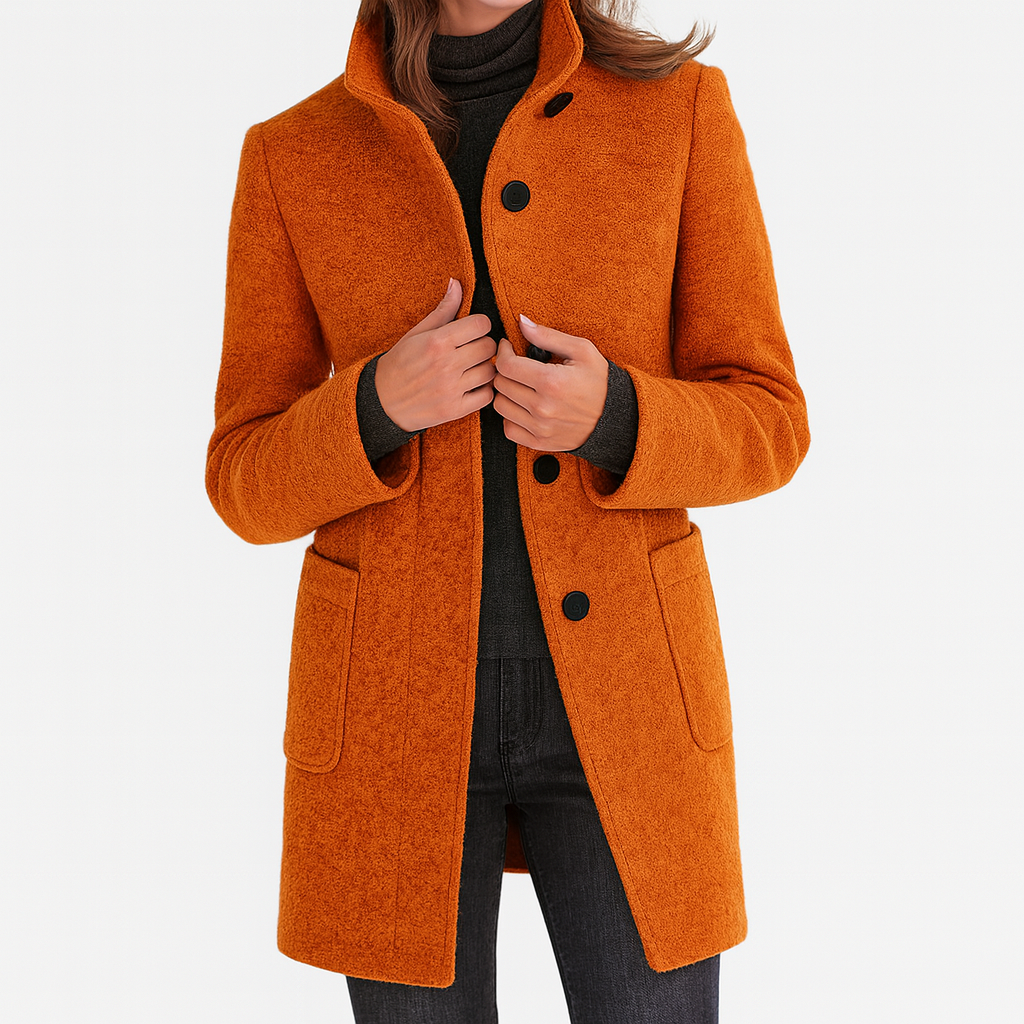 Laluna® | Women's Coat with High Collar