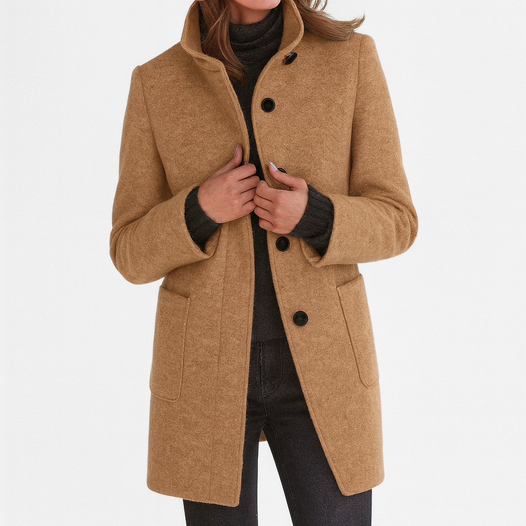 Laluna® | Women's Coat with High Collar