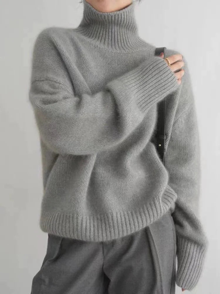 Laluna® | Luxe Cashmere Turtleneck Sweater