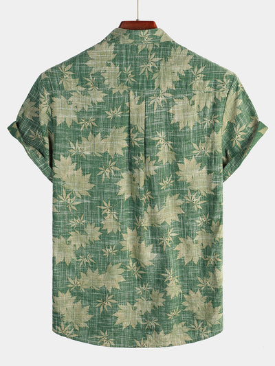 Short-Sleeve Cotton Hawaiian Shirt