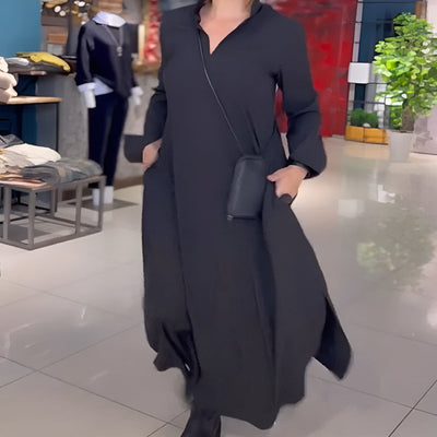 Laluna® | Flowing Maxi Dress with Side Slit