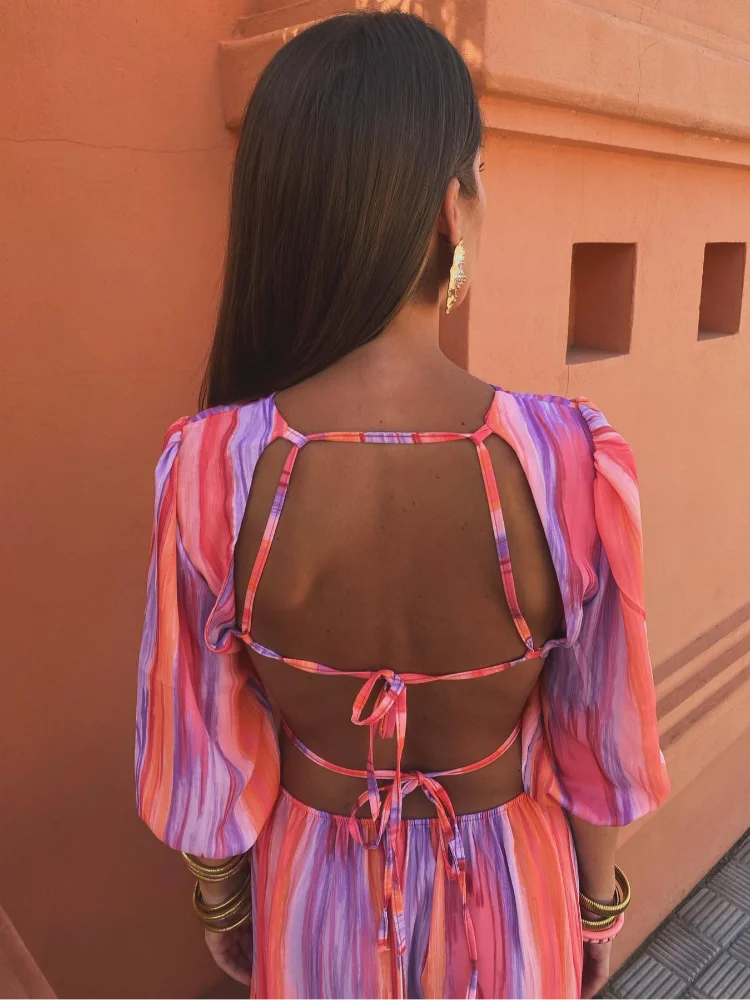 Laluna® | Chic Open-Back Dress