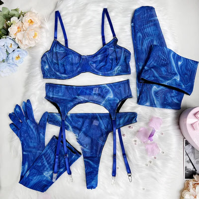 LALUNA® | Poppy Tie-Dye Lingerie Ensemble