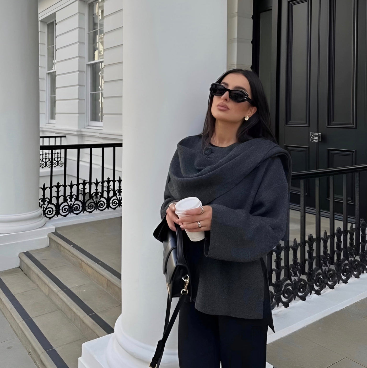 LALUNA® | Elegant Cape Coat