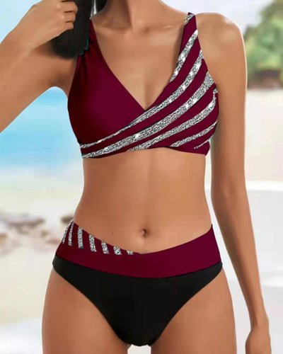 Mona - Warm Toned Printed Bikini