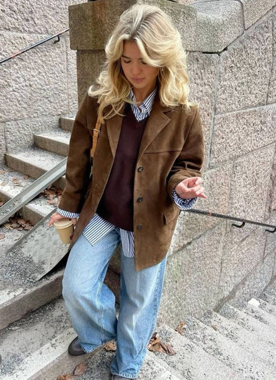 LALUNA® | Suede Blazer Jacket