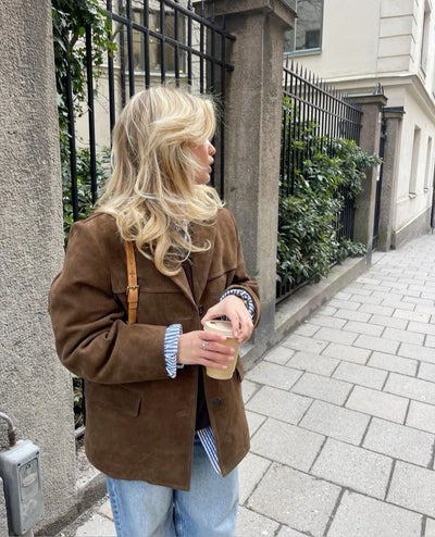 LALUNA® | Suede Blazer Jacket