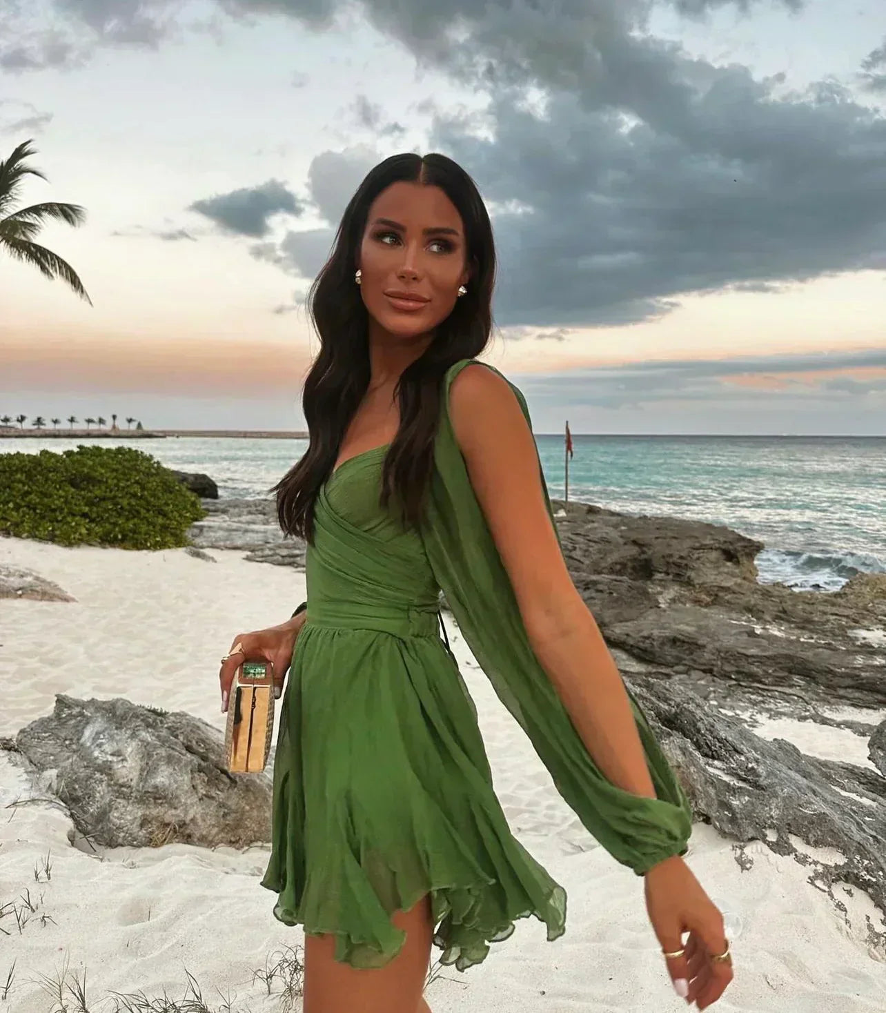 Laluna® | Whimsical Mini Dress with Balloon Sleeves