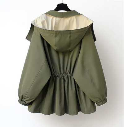 Laluna® | Contemporary Two-Tone Trench Coat