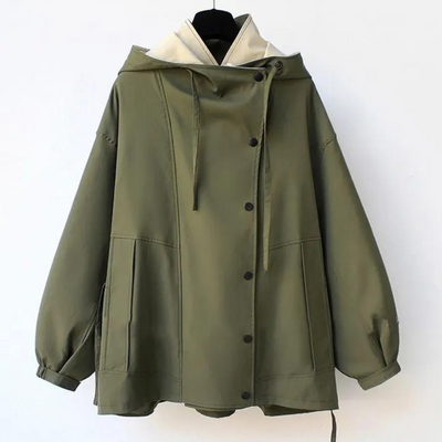 Laluna® | Contemporary Two-Tone Trench Coat