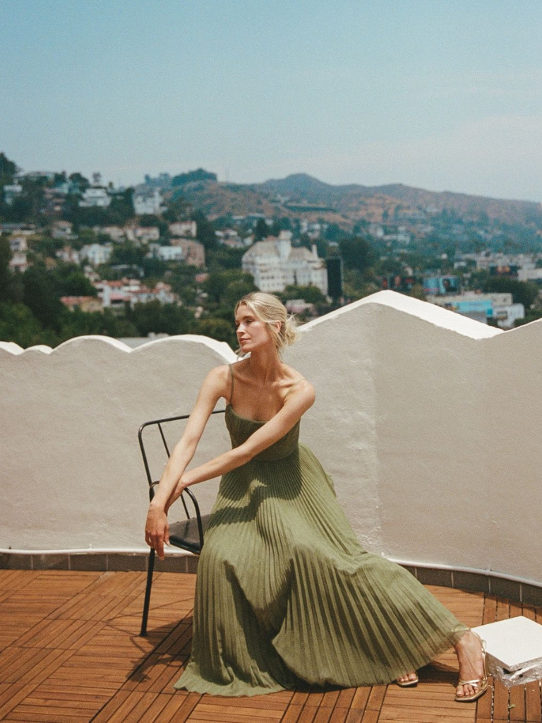 Laluna® | Stylish Olive Green Dress