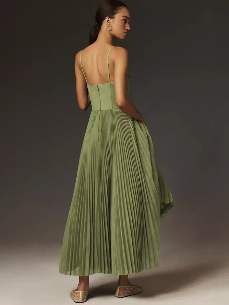 Laluna® | Stylish Olive Green Dress