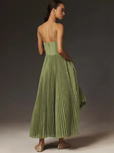 Laluna® | Stylish Olive Green Dress
