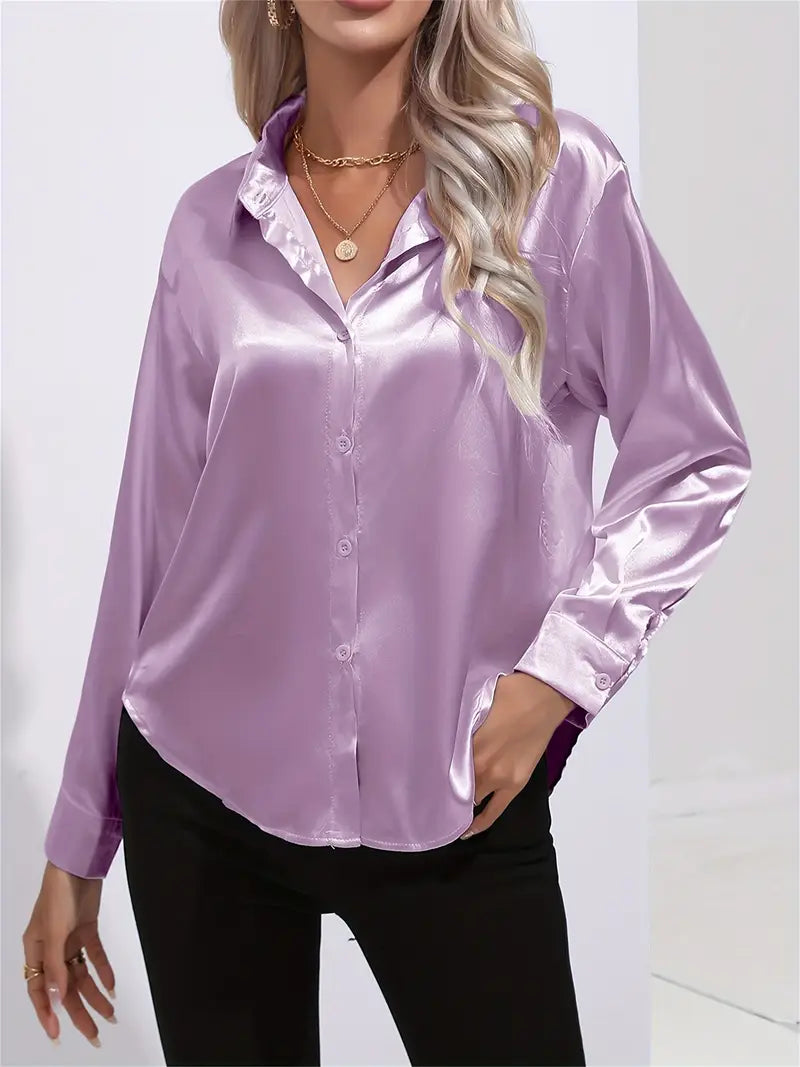 LALUNA® | Luxurious Satin Blouse