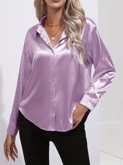 LALUNA® | Luxurious Satin Blouse