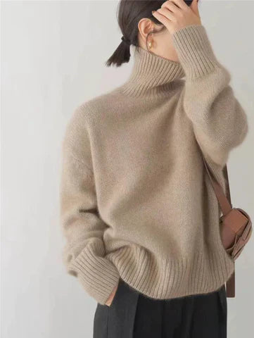 Laluna® | Luxe Cashmere Turtleneck Sweater