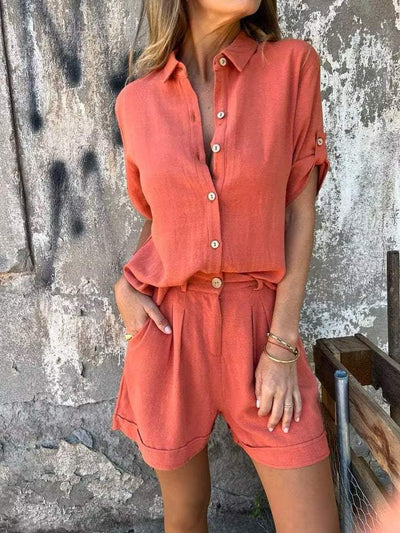 Laluna® | 2-Piece Linen & Cotton Spring/Summer Ensemble