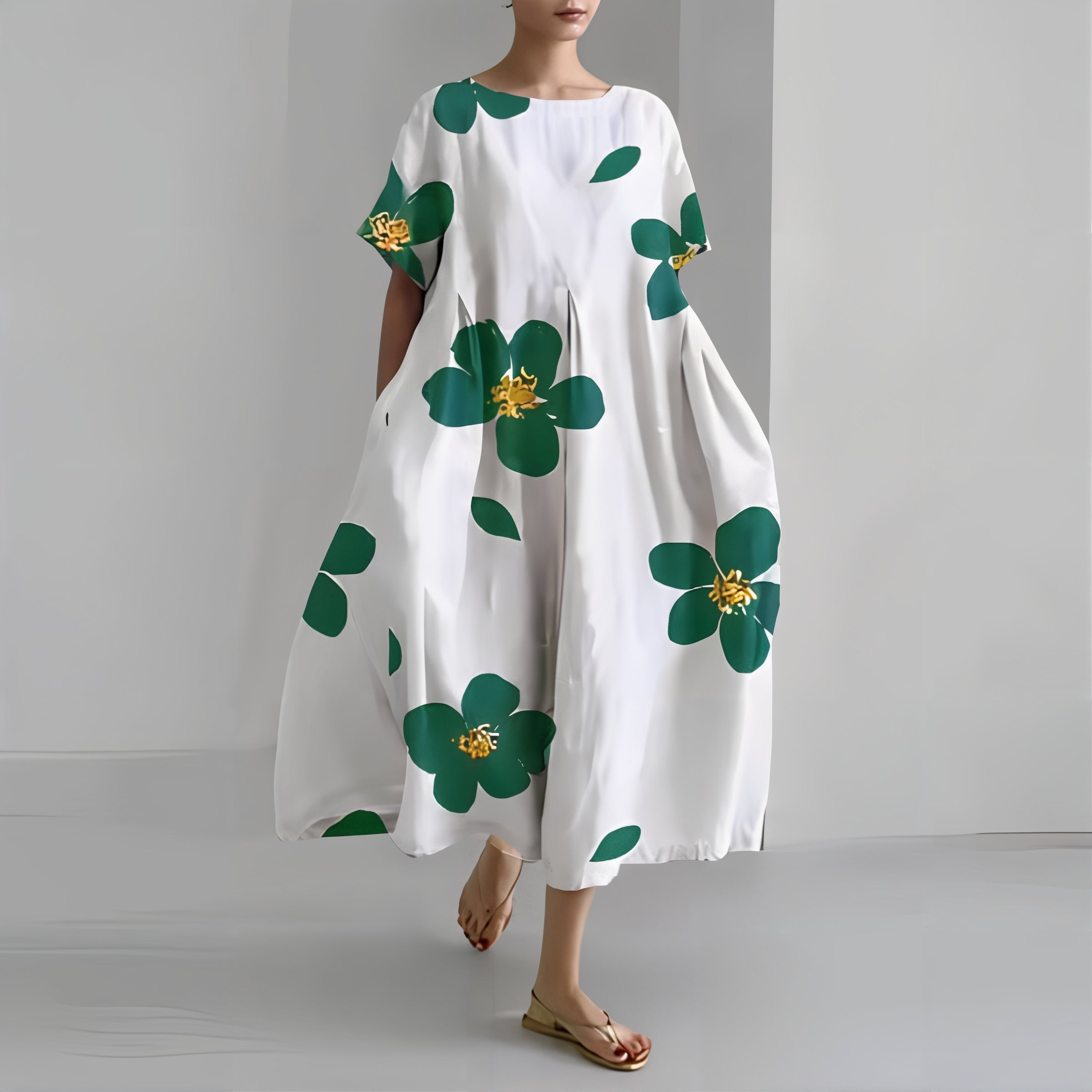 Amelia - Relaxed Floral Maxi Dress