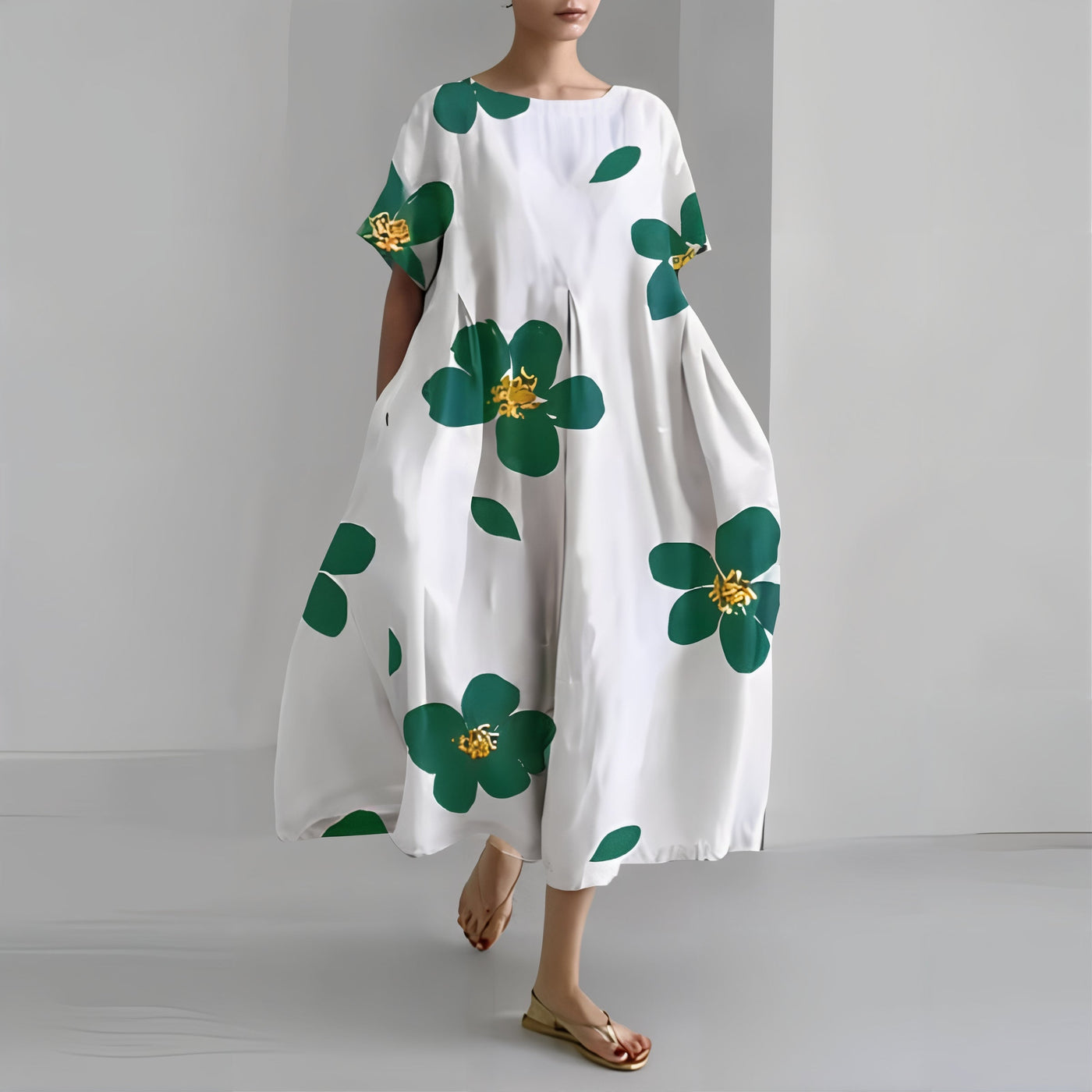 Amelia - Relaxed Floral Maxi Dress