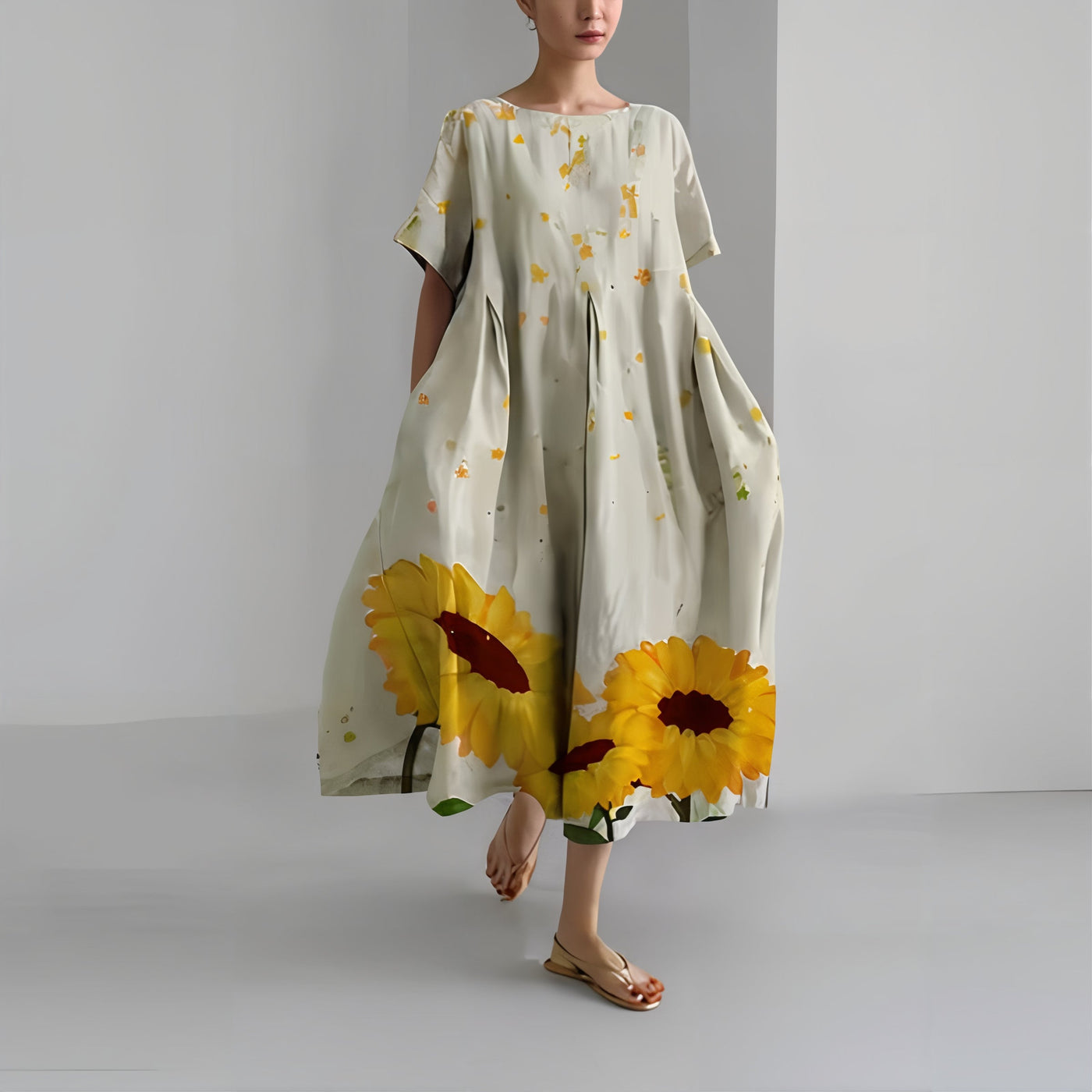 Amelia - Relaxed Floral Maxi Dress