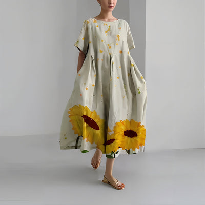 Amelia - Relaxed Floral Maxi Dress