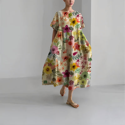 Amelia - Relaxed Floral Maxi Dress
