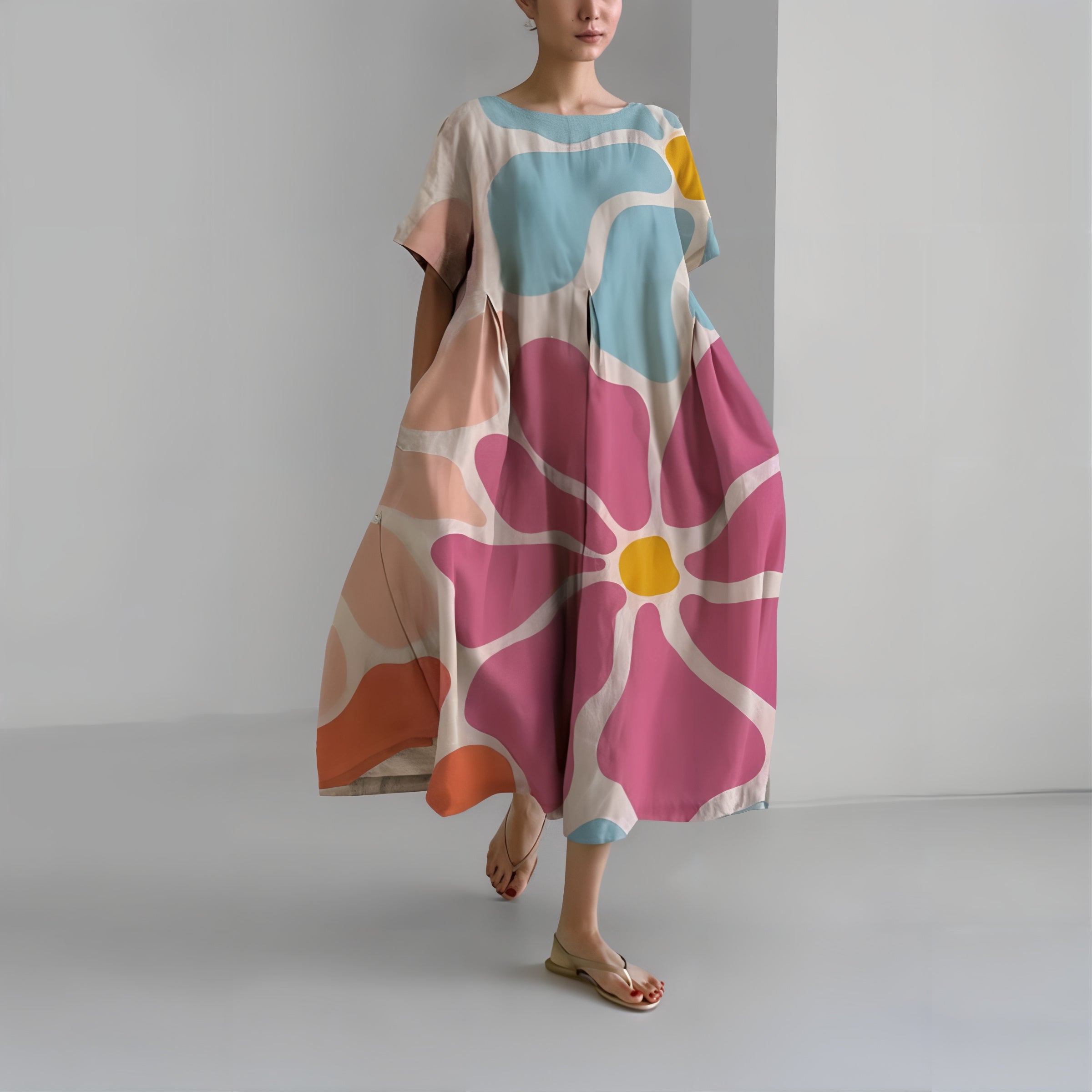 Amelia - Relaxed Floral Maxi Dress