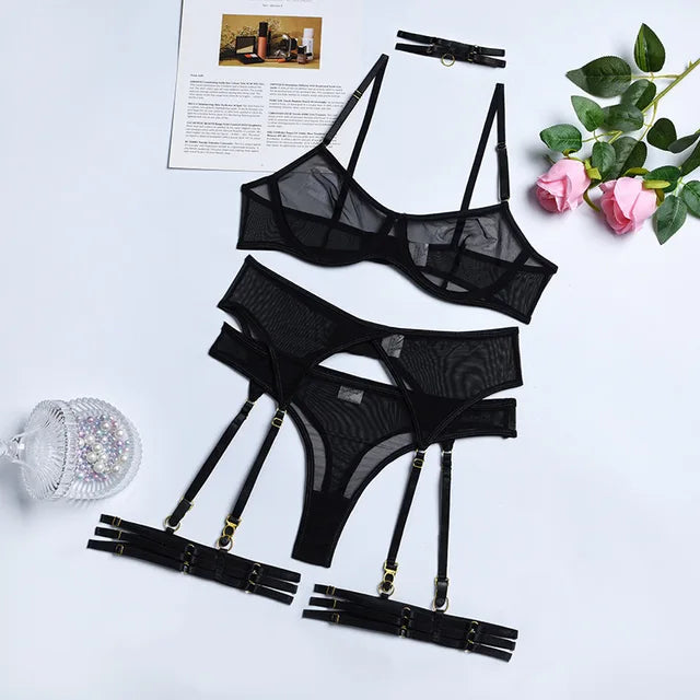 Laluna® | 4-Piece Lingerie Set - Buy One, Get One Free!