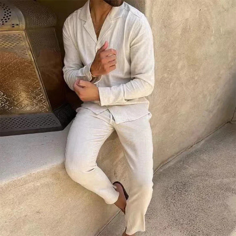 Laluna® | Men's Summer Linen Ensemble