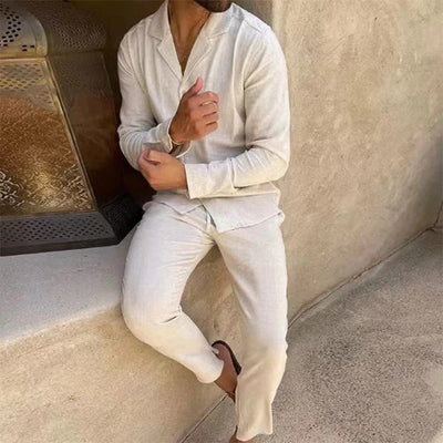 Laluna® | Men's Summer Linen Ensemble