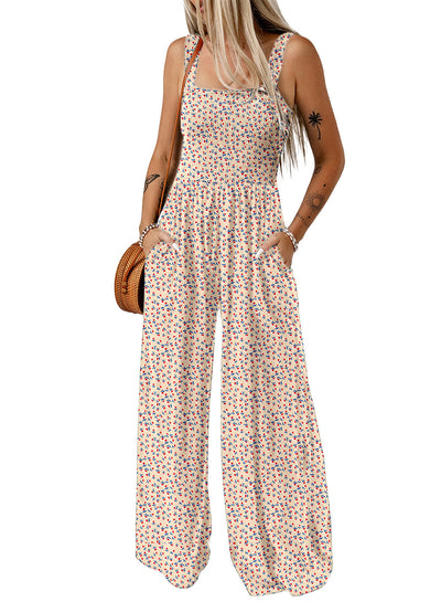 Wide-Leg Bohemian Jumpsuit