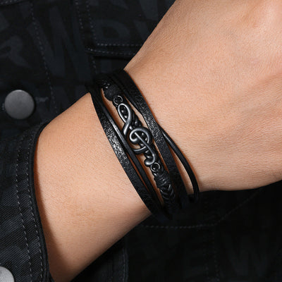 Rhythmo – Stylish Leather Bracelet for Music Enthusiasts