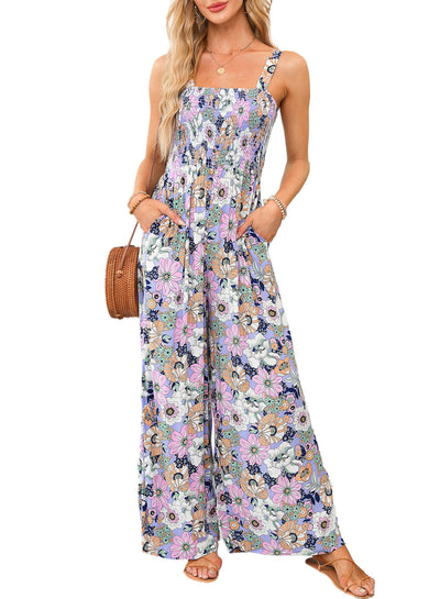 Wide-Leg Bohemian Jumpsuit