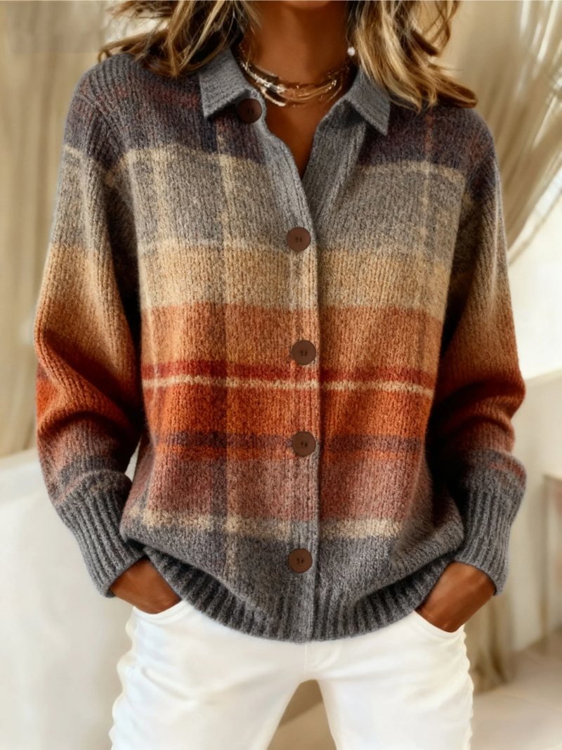 Laluna® | Women's Casual Patchwork Cardigan