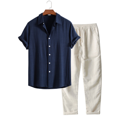 Laluna® | Stylish 2-Piece Casual Linen Ensemble